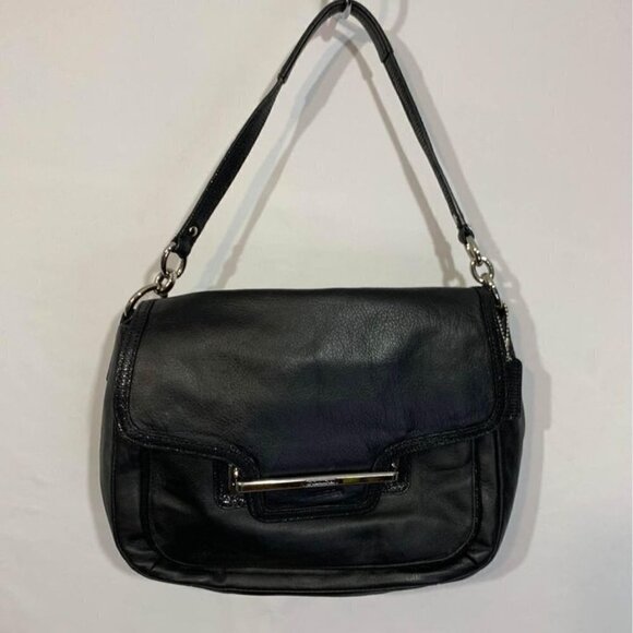 COACH womans handbag. Buttersoft black leather. Multiple pockets. Unique… - Picture 1 of 9